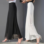 Chiffon harem pants split female wide-leg pants