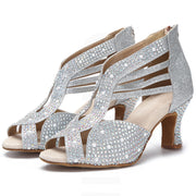 Diamond-encrusted Senior Dance Shoe Women
